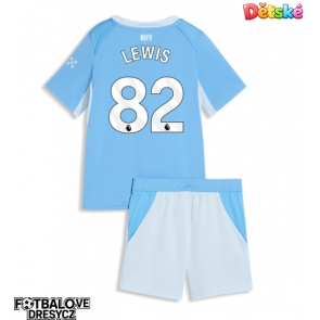 Manchester City Rico Lewis #82 Dětské Domácí dres komplet 2026-27 Krátký Rukáv (+ trenýrky)